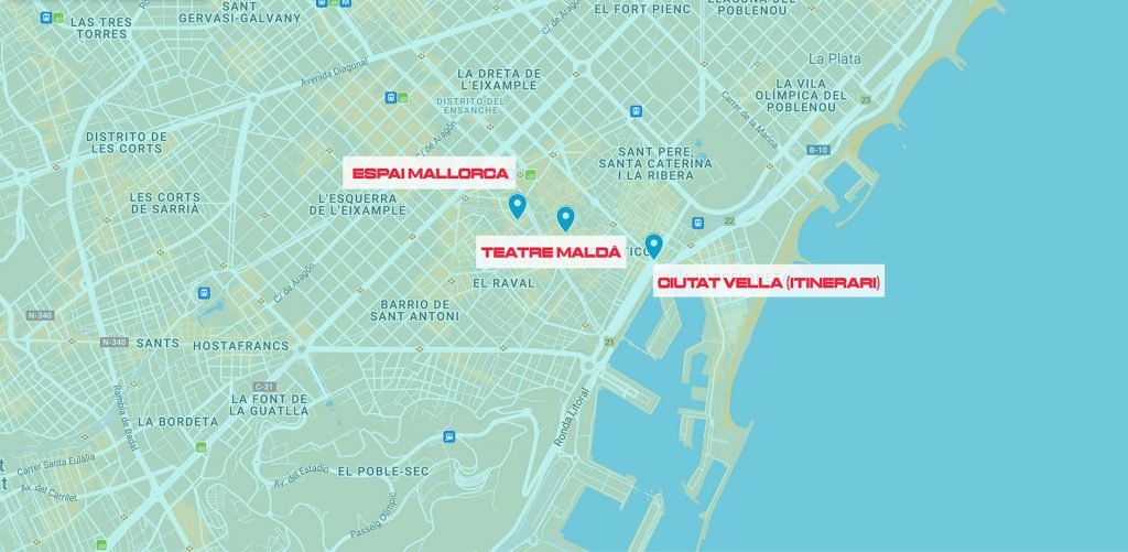 mapa Barcelona Literanit 2022